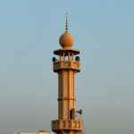minaret with speakers